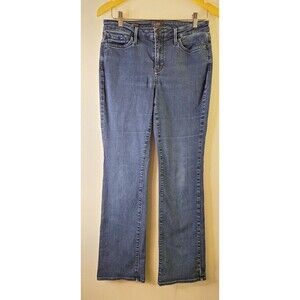 NYDJ Barbara Bootcut Jeans Women's Size 8 Dark Blue Lift X Tuck Stretch Denim